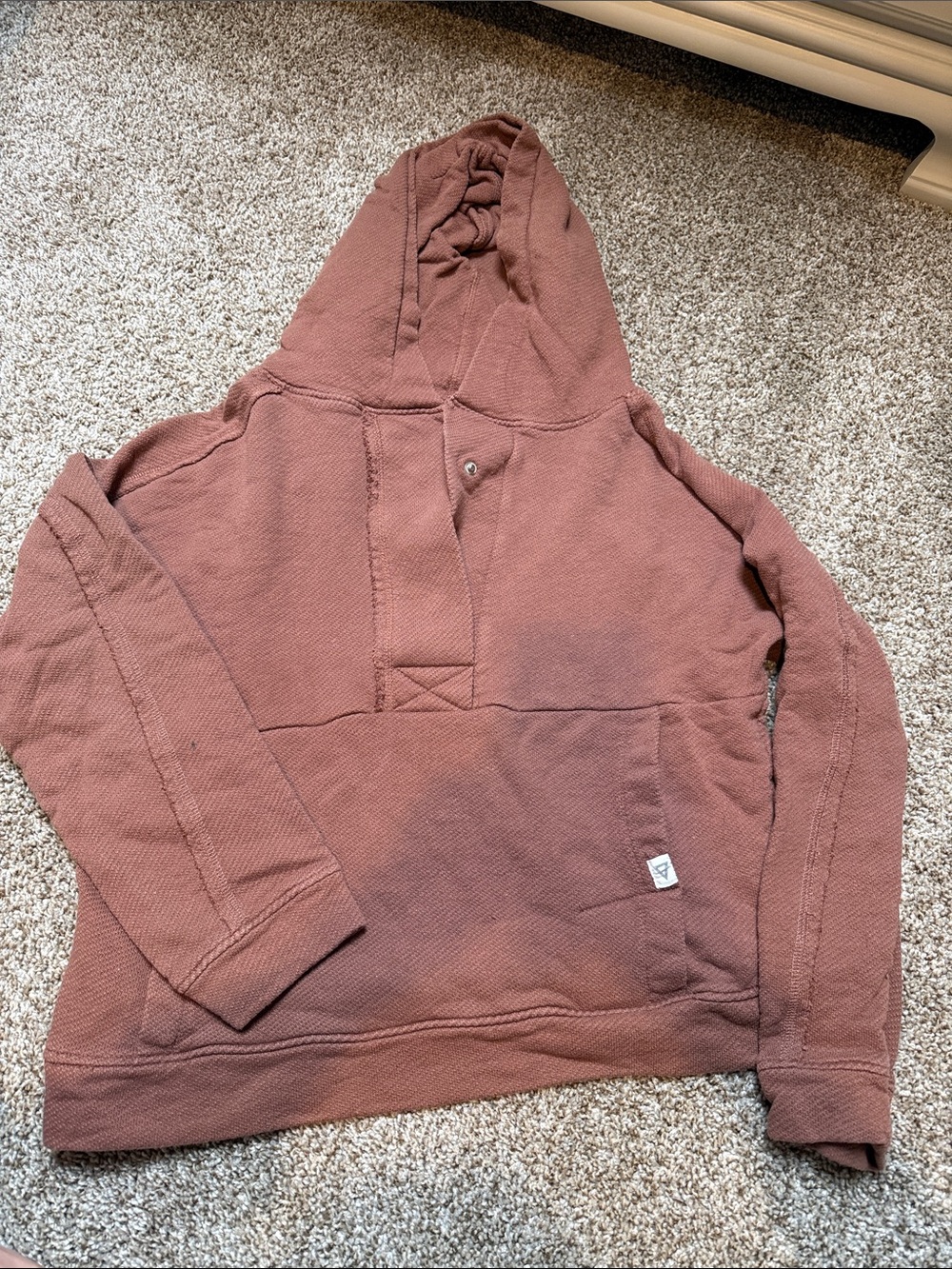 Women’s Hooded Pullover Sweater - Dusty Rose